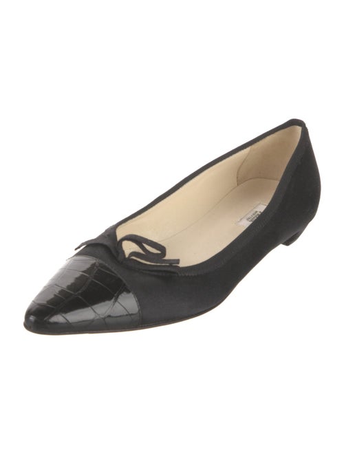 Prada Satin Bow Accents Flats