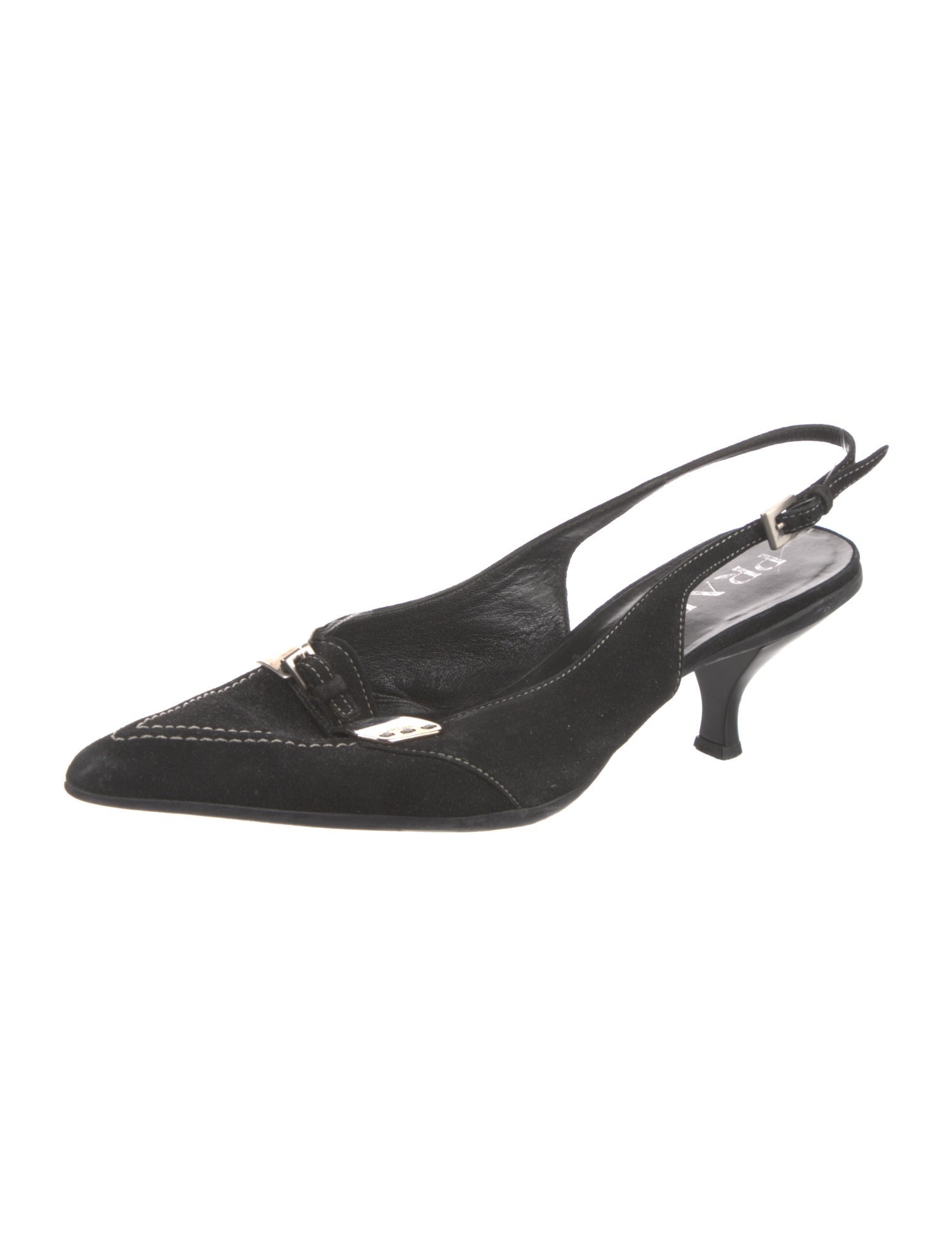 Prada Suede Slingback Pumps