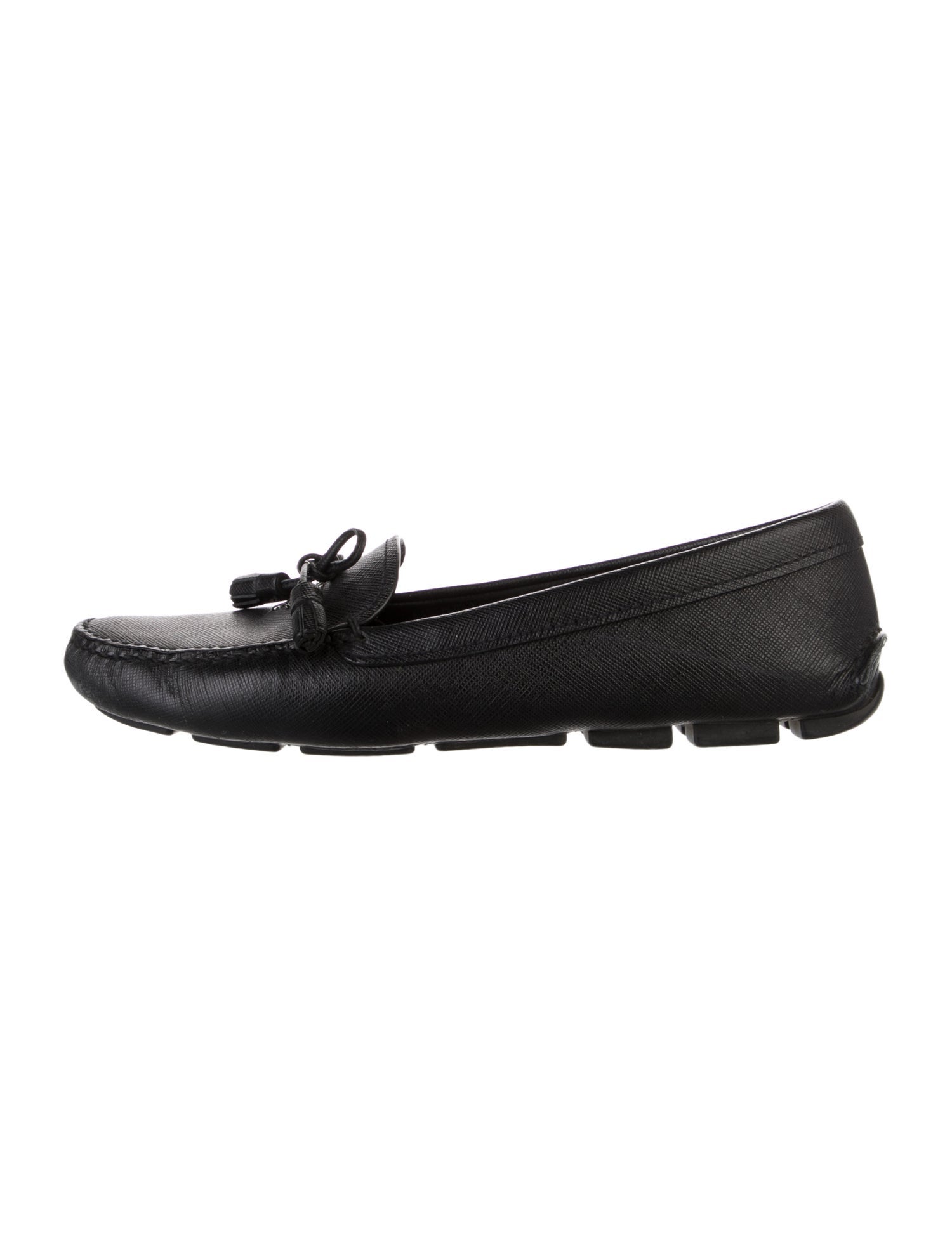 Prada Leather Moccasins