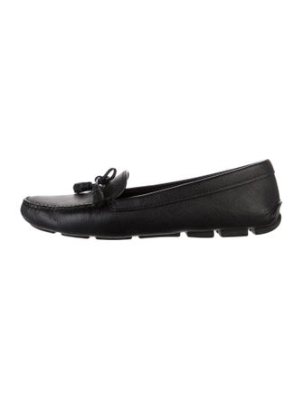 Prada Leather Moccasins