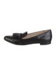 Prada Patent Leather Lasercut Accents Loafers