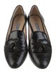 Prada Patent Leather Lasercut Accents Loafers