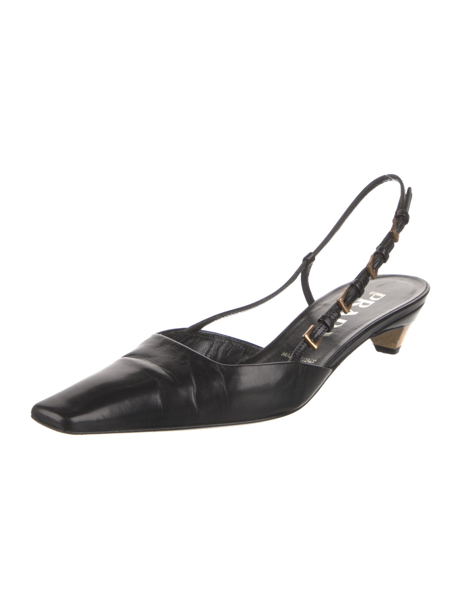 Prada Vintage Leather Slingback Sandals