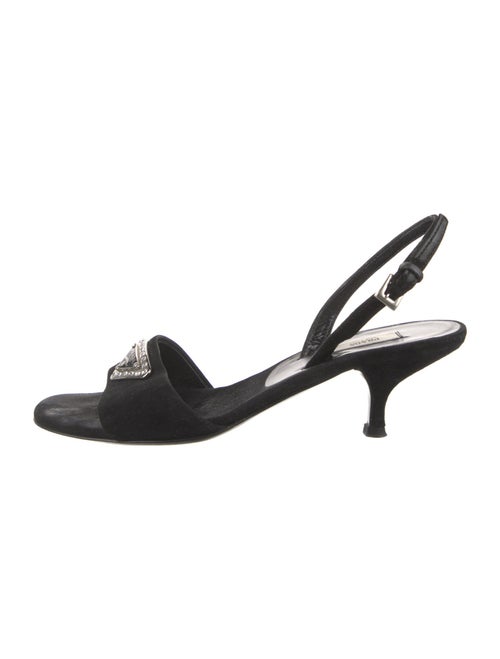 Prada Suede Slingback Sandals