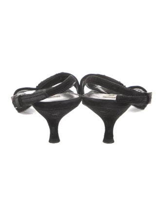 Prada Suede Slingback Sandals