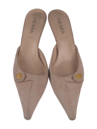 Prada Suede Mules
