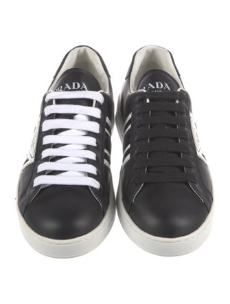 Prada Leather Printed Sneakers