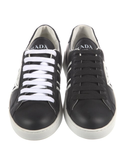 Prada Leather Printed Sneakers