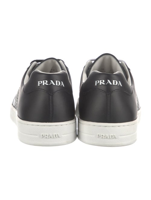 Prada Leather Printed Sneakers