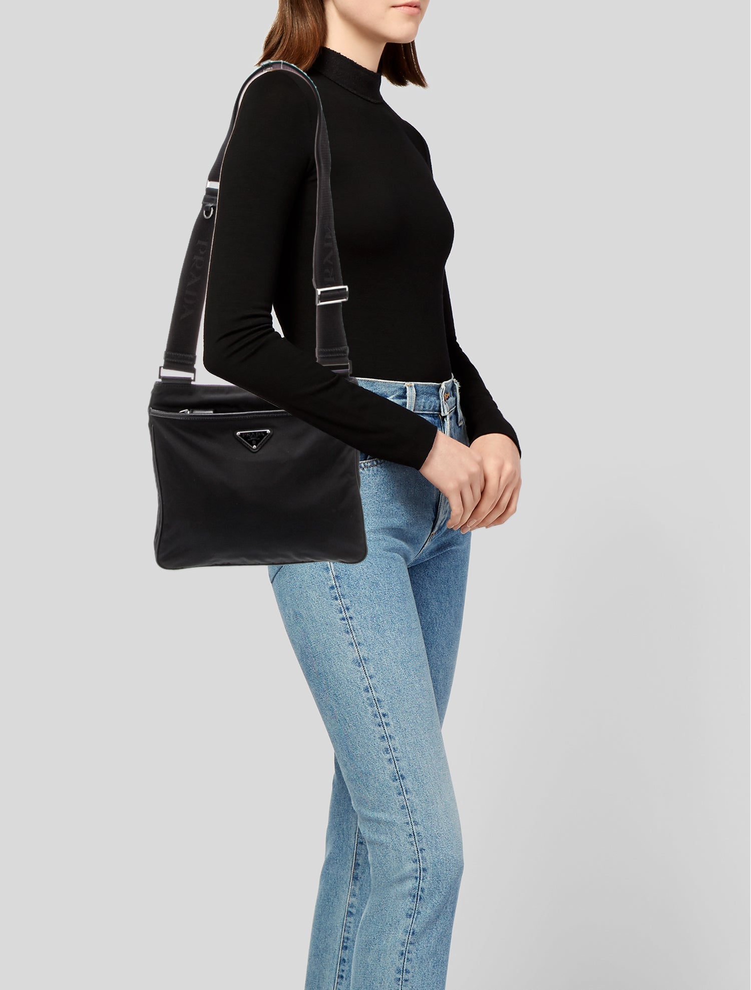 Prada Vela Nylon Bandoliera