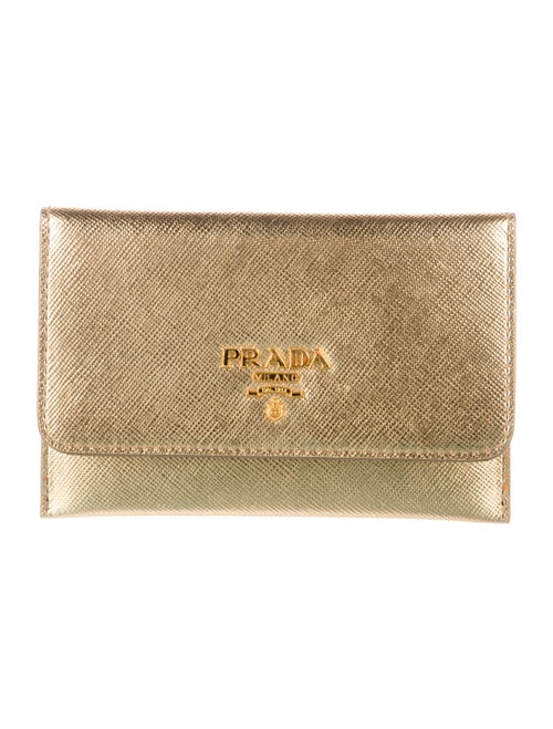 Prada Leather Compact Wallet