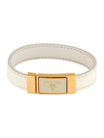 Prada Leather Cuff Bracelet