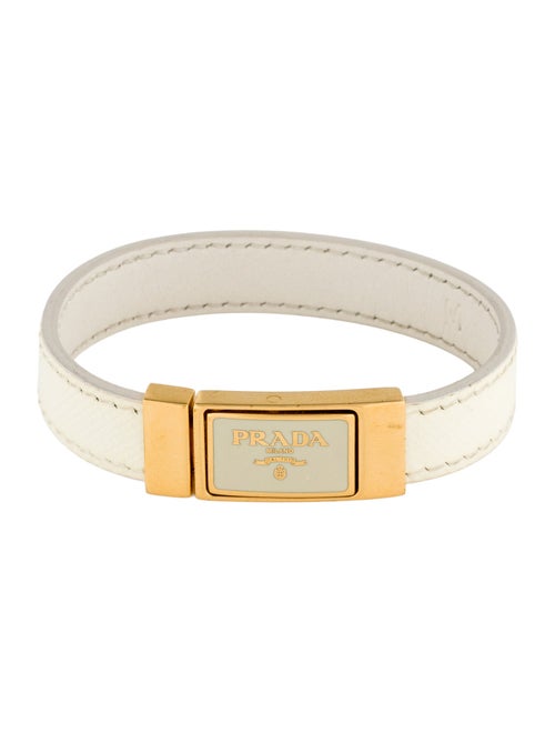 Prada Leather Cuff Bracelet