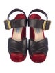 Prada Leather Slingback Sandals