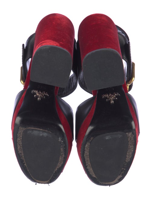 Prada Leather Slingback Sandals