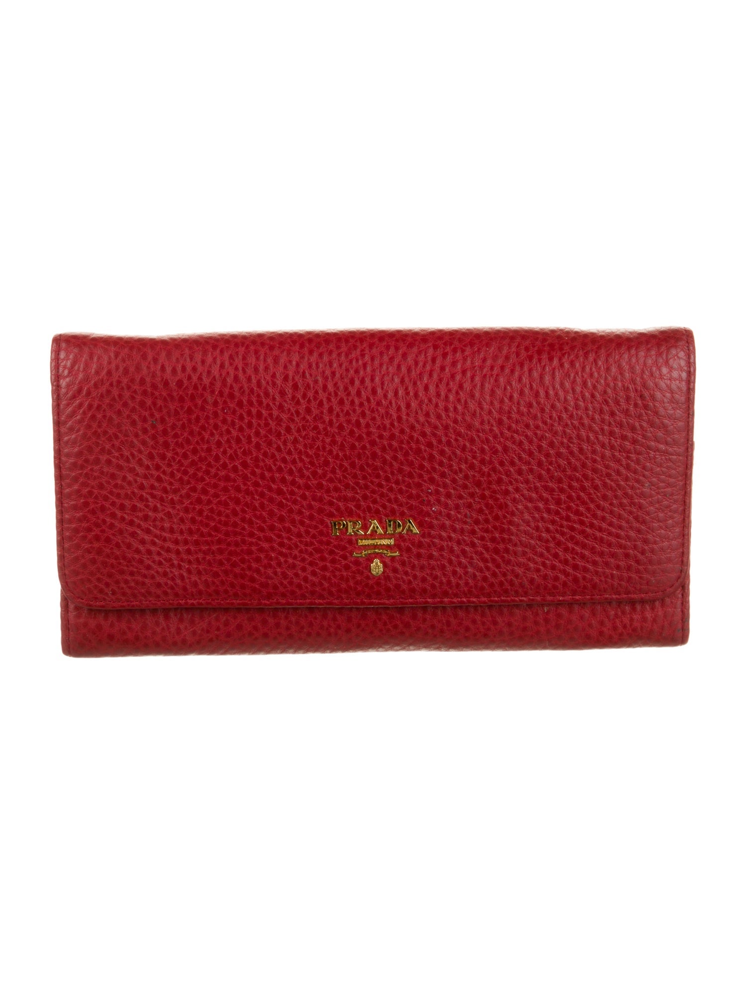 Prada Vitello Daino Leather Continental Wallet