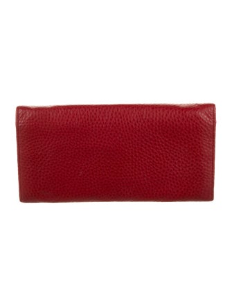 Prada Vitello Daino Leather Continental Wallet