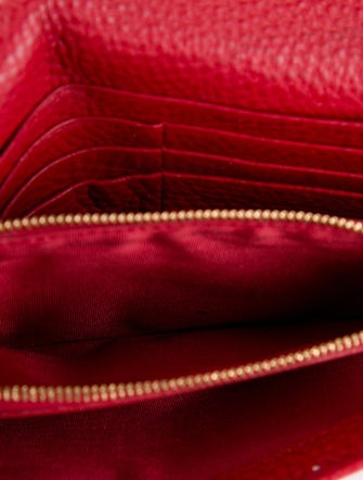 Prada Vitello Daino Leather Continental Wallet