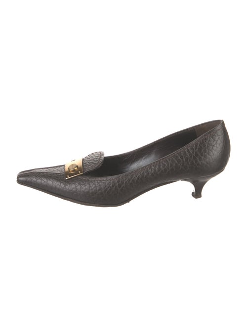 Prada Embossed Leather Pumps