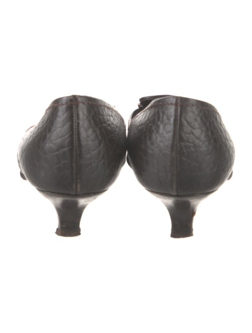 Prada Embossed Leather Pumps