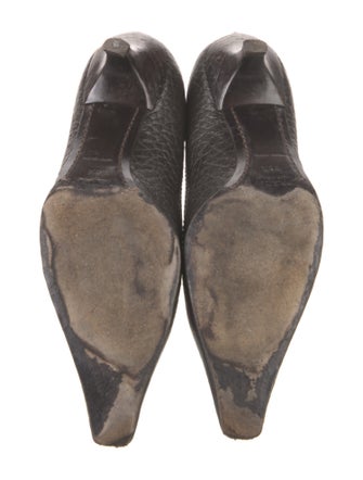 Prada Embossed Leather Pumps