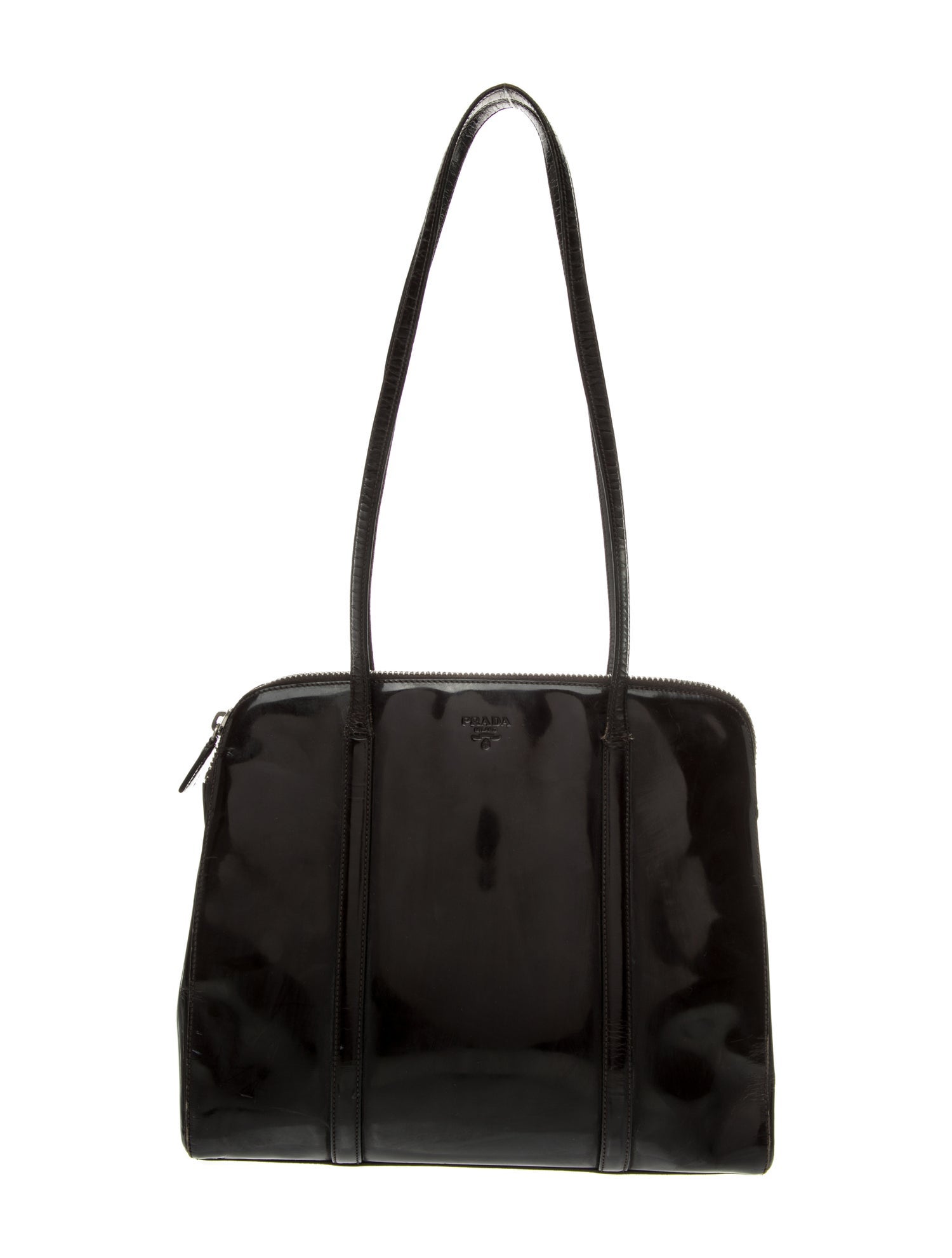 Prada Spazzolato Leather Shoulder Bag
