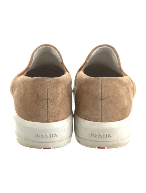 Prada Suede Leather Trim Embellishment Espadrilles