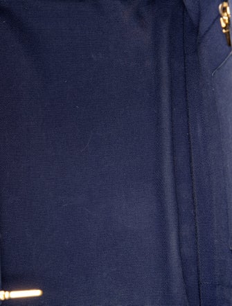 Prada Enameled Metal Triangle Weekender Bag