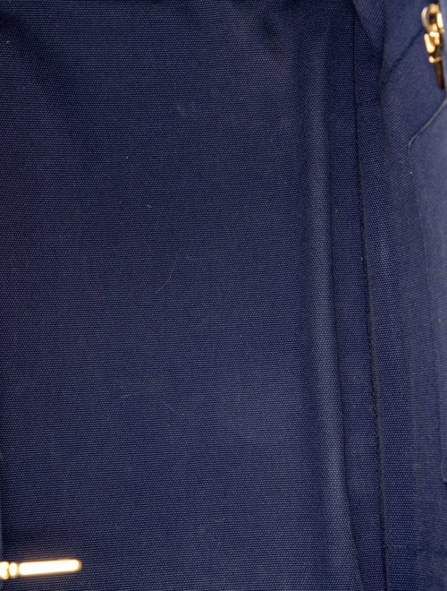 Prada Enameled Metal Triangle Weekender Bag