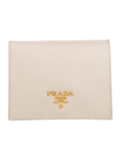 Prada Saffiano Lux Leather Compact Wallet