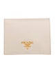 Prada Saffiano Lux Leather Compact Wallet