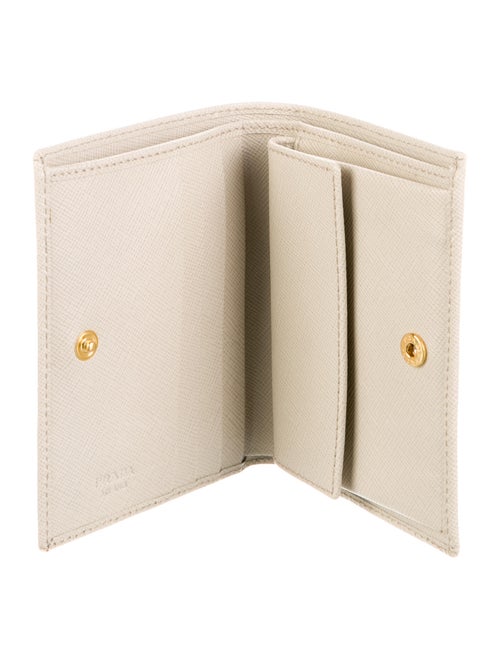 Prada Saffiano Lux Leather Compact Wallet