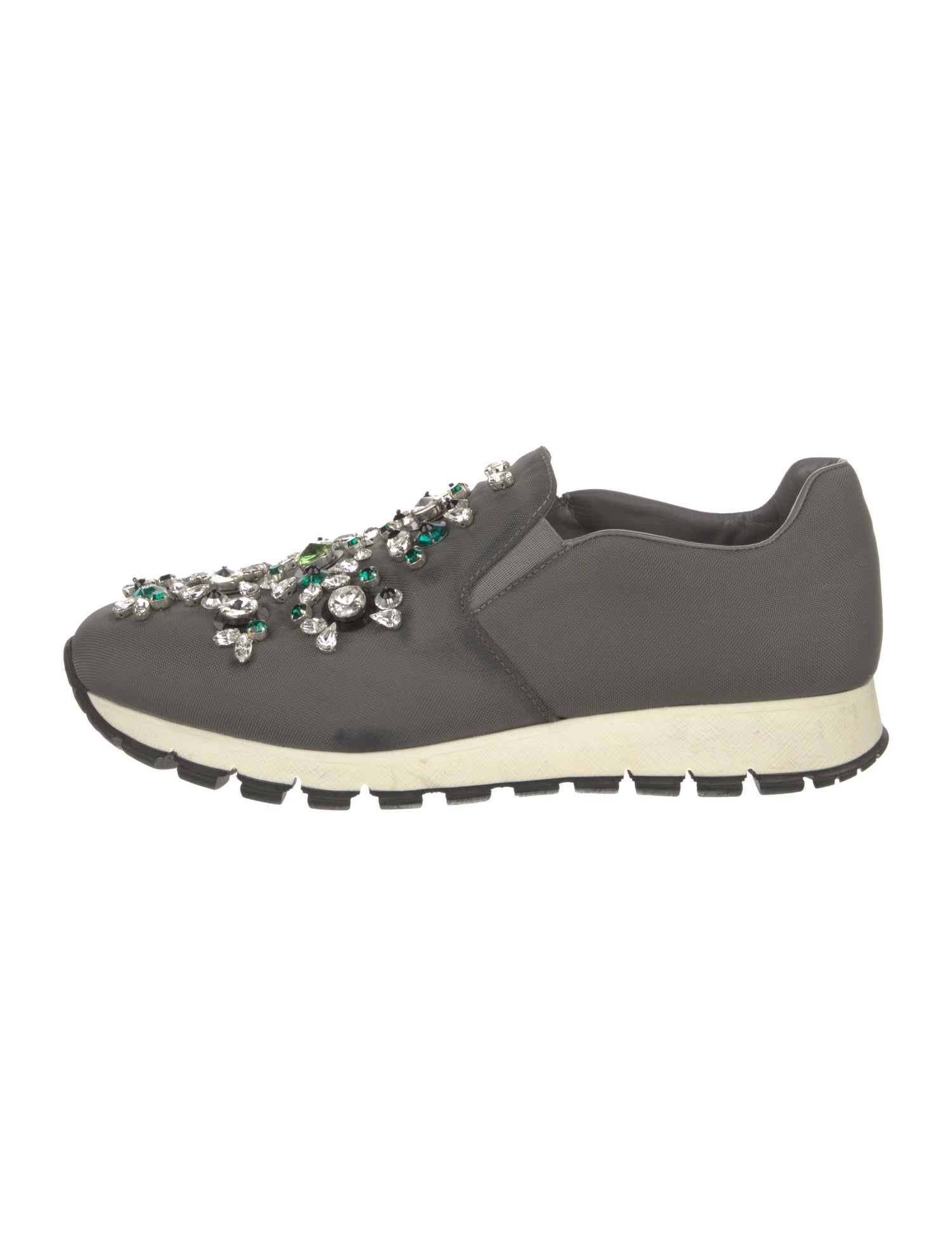 Prada Crystal Embellishments Sneakers