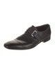 Prada Saffiano Leather Monk Straps