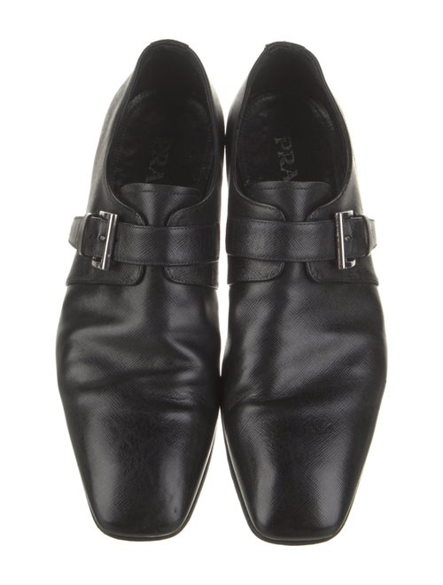Prada Saffiano Leather Monk Straps