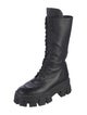 Prada Leather Combat Boots