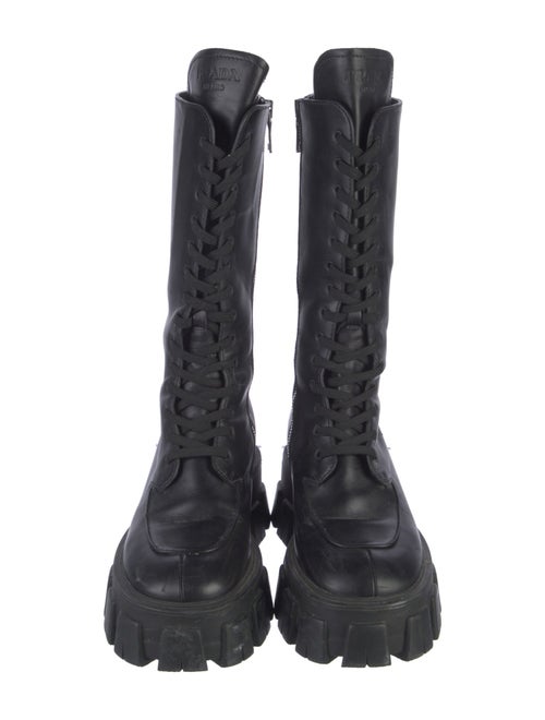 Prada Leather Combat Boots