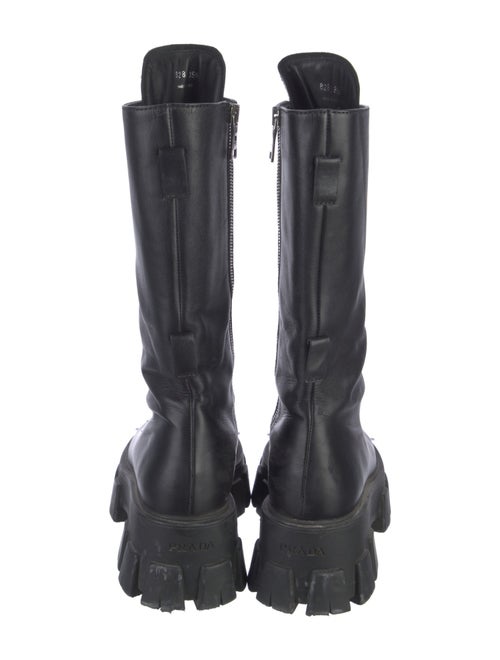 Prada Leather Combat Boots