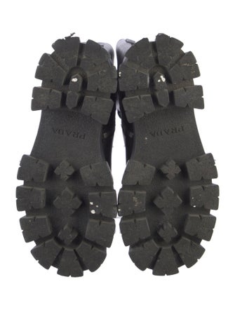 Prada Leather Combat Boots