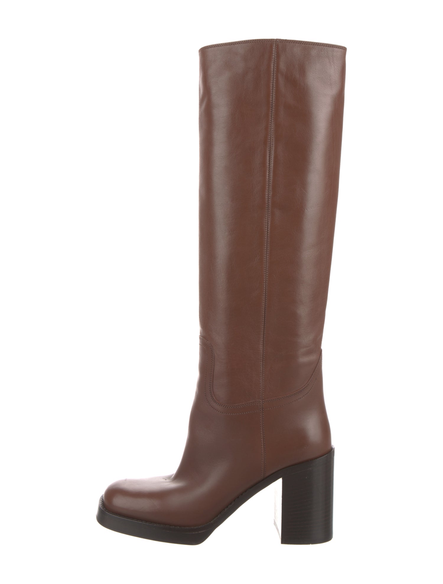 Prada Leather Riding Boots