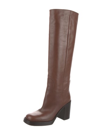 Prada Leather Riding Boots