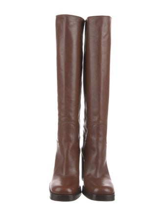 Prada Leather Riding Boots