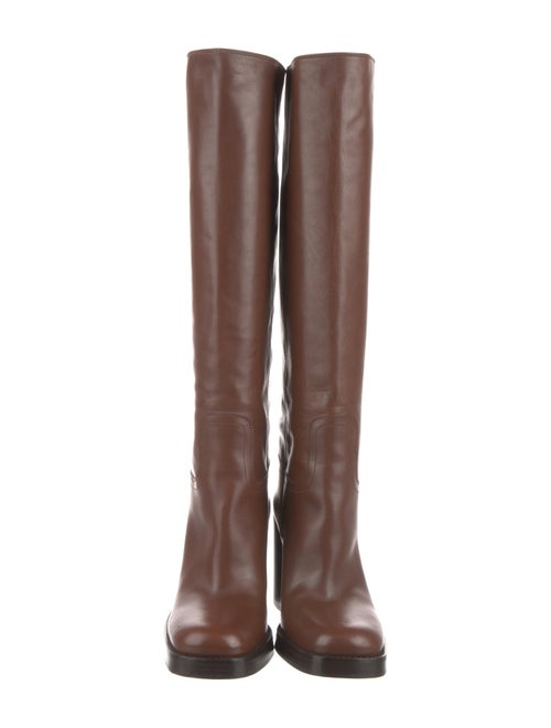 Prada Leather Riding Boots