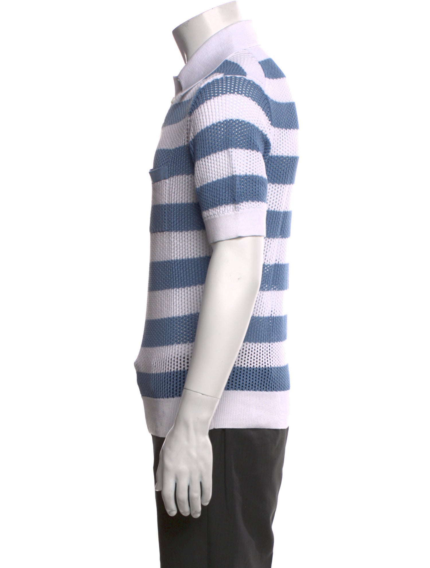 Prada 2017 Striped Polo Sweater
