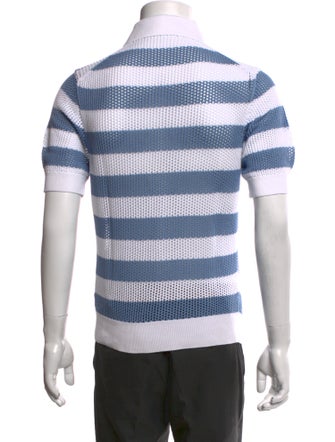 Prada 2017 Striped Polo Sweater
