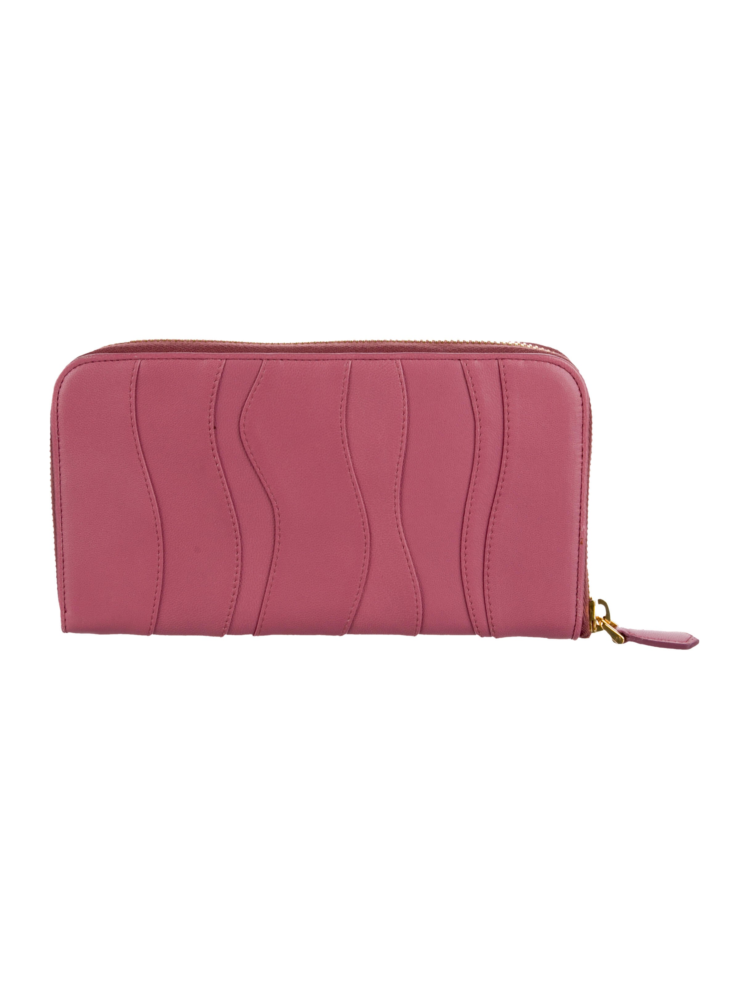 Prada Cervo Leather Continental Wallet