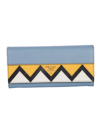 Prada Saffiano Lux Leather Continental Wallet