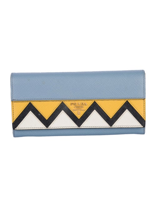 Prada Saffiano Lux Leather Continental Wallet