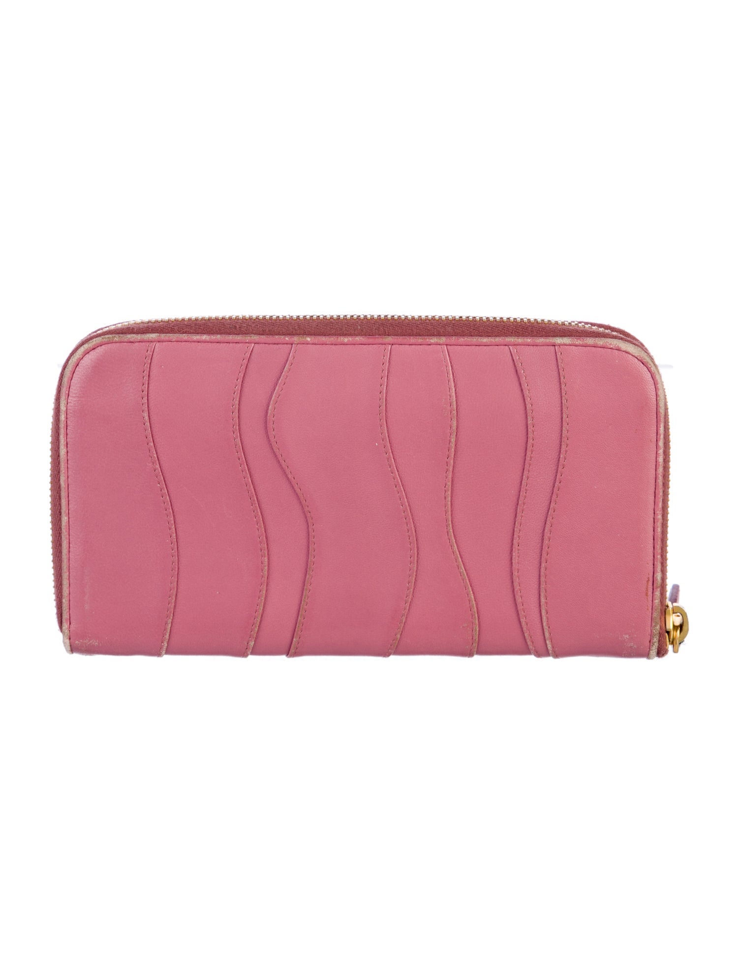 Prada Nappa Stripes Leather Continental Wallet