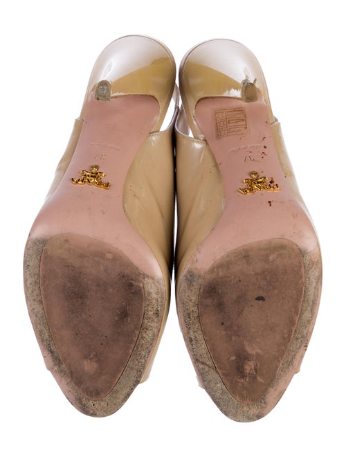 Prada Patent Leather Slingback Sandals